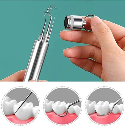 Teeth Cleaner Portable 7 Pieces Toothpicks Pocket KeyChain