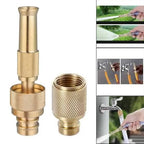 Brass Adjustable Spray Gun Hose Nozzle High Pressure Straight Copper Gun For Car Washing