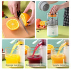 Portable Electric Citrus Juicer Rechargeable Hands-Free Masticating Orange Juicer Lemon Squeezer With USB And Cleaning Brush
