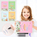 Sank Magic Practice Copybook (4 Books – 1 Pen – 10 Refills – 1 Pen Holder)